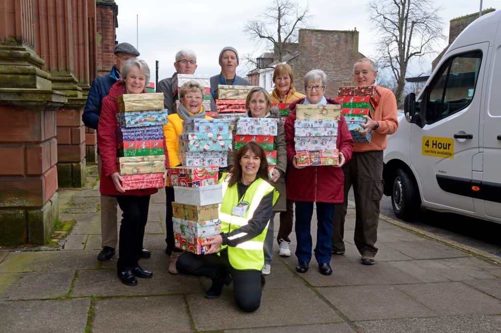 Dumfries Christmas SHOE BOXES