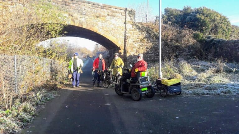 Volunteers at Maxwelltown Path in Dumfries