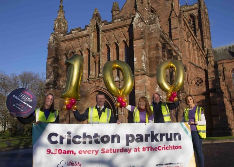 Celebrating the 100th Crichton parkrun