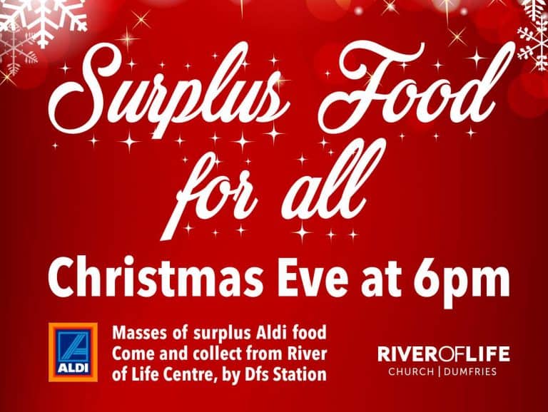 Christmas Day Dinner at River of Life & Aldi Food Distribution