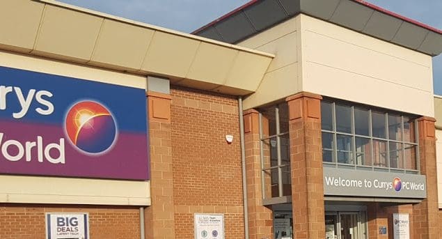 Theft CURRYS/PC WORLD DUMFRIES