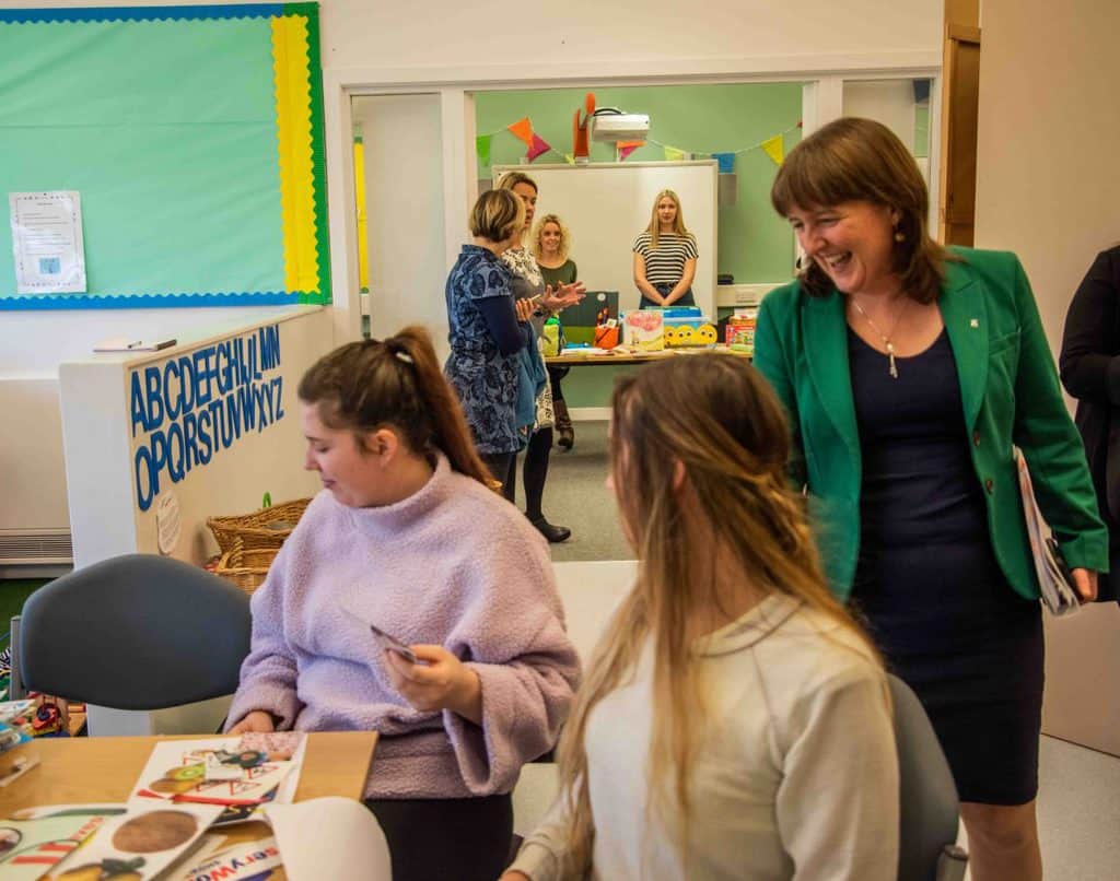 Dumfries and Galloway College Students Quiz Minister