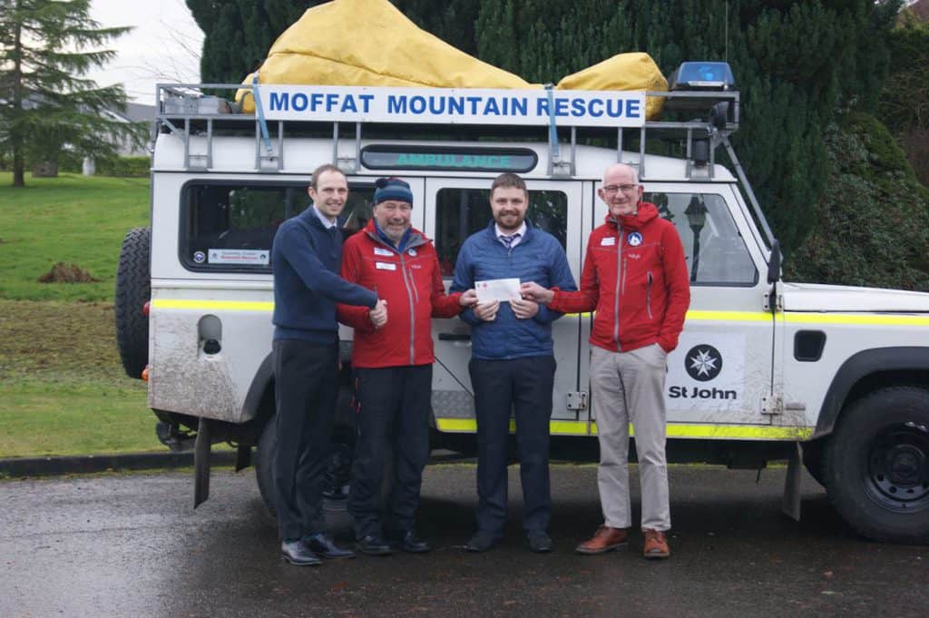 £1500 Donation Presented to Moffat Mountain Rescue