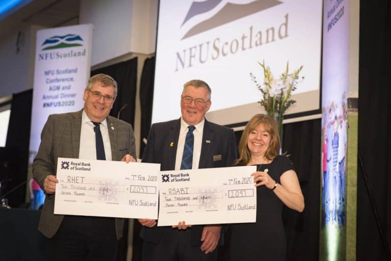 NFUS Annual Dinner Boosts Rural Charities With £4200 Donation