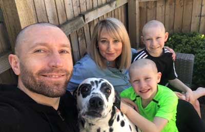 DOBBIE FAMILIES CLOSE SHAVES RAISES ALMOST £5000