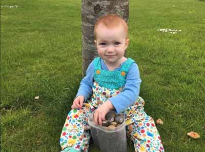 Beatrice and the Pebble Hunt Crusade for Our Wonderful NHS