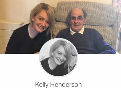 KELLY IS BRAVING THE SHAVE FOR CARLINGWARK HOUSE, CARE HOME