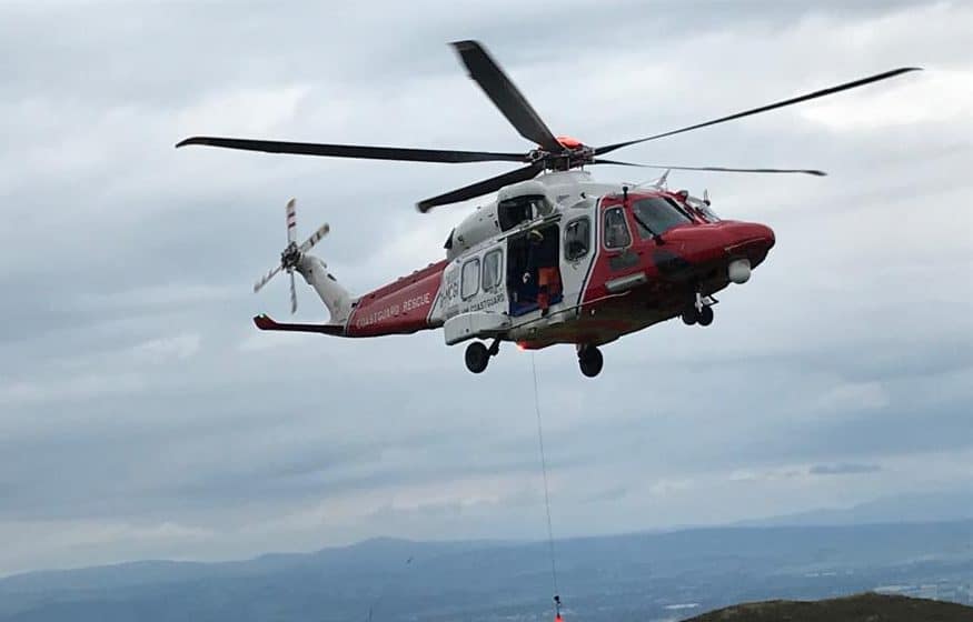 WALKER WITH INJURED ANKLE RESCUED OFF CRIFFEL