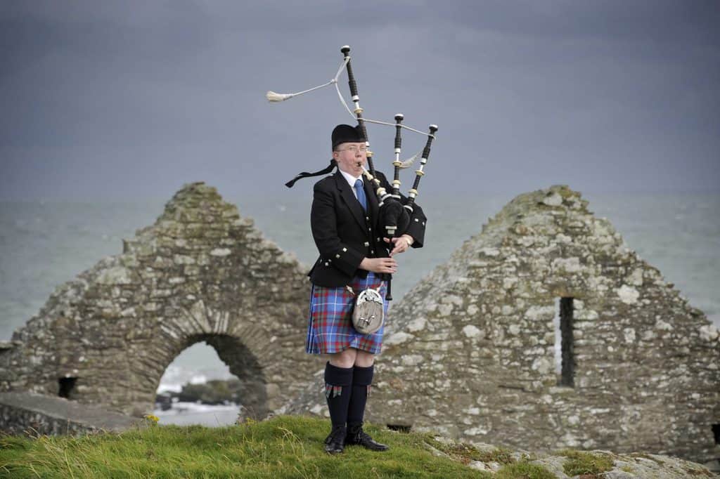 Lone piper and Alexander McCall Smith’s songs of the saints to launch Wigtown Book festival