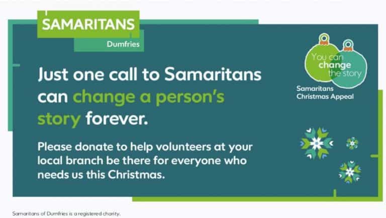 Dumfries Samaritans Launch Christmas Appeal