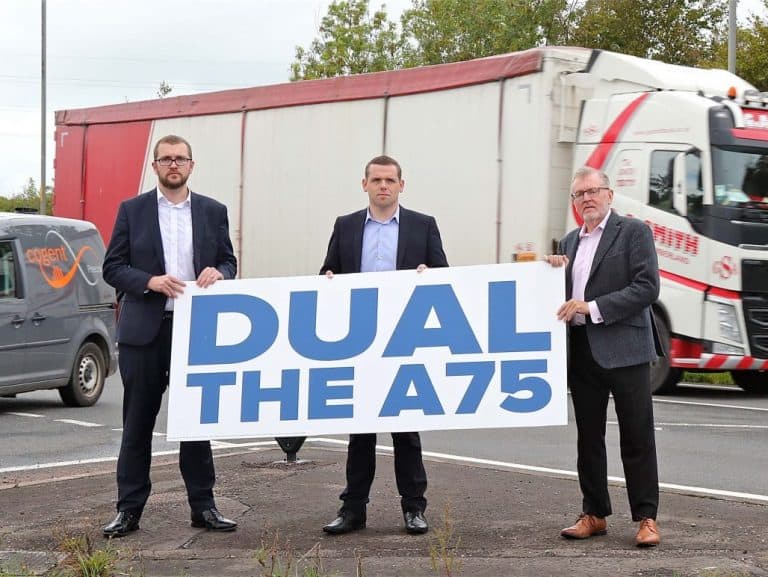 MP & MSP Welcome UK Study A75 Upgrade Focus