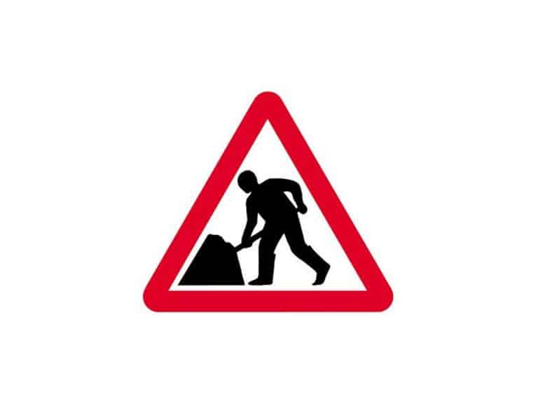 Advance Warning Of Lane Closures & Convoy System On A75 Near Crocketford