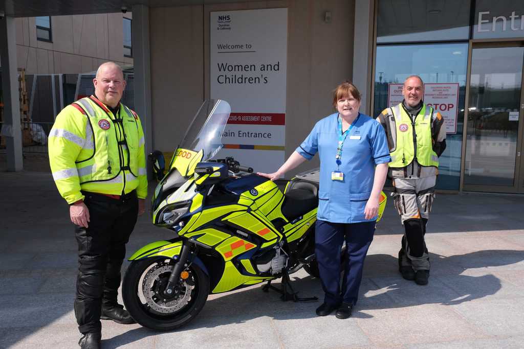 BLOOD BIKE NAMED AFTER NURSE OF THE YEAR JENNY