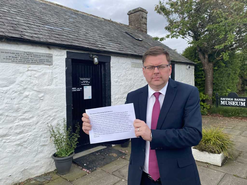 SOUTH SCOTLAND MSP STEPS UP CAMPAIGN TO KEEP TSB MUSEUM OPEN