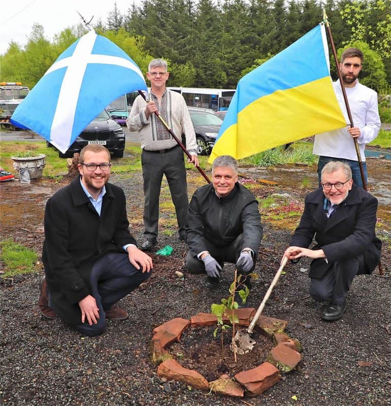 Ukraine Ambassador Visits Historic POW Camp Chapel At Lockerbie