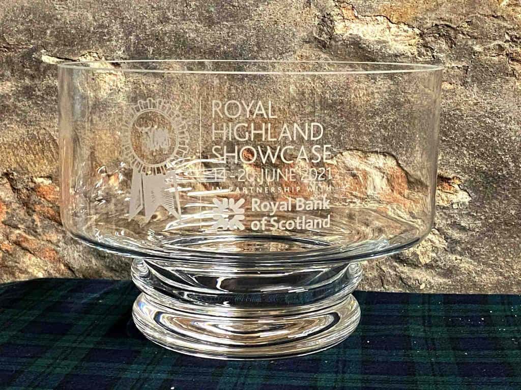 Royal Highland Showcase Champions to be Honoured with Galloway Glass 