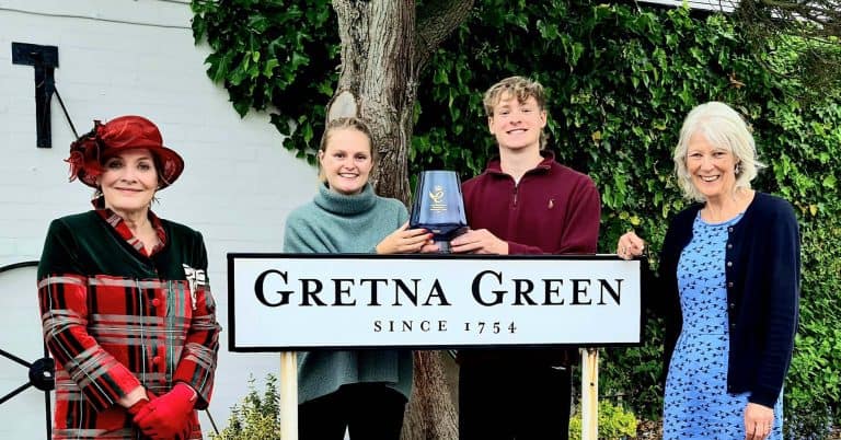 Lord-Lieutenant Fiona Armstrong Present Gretna Green Ltd with the Queen's Award for Enterprise