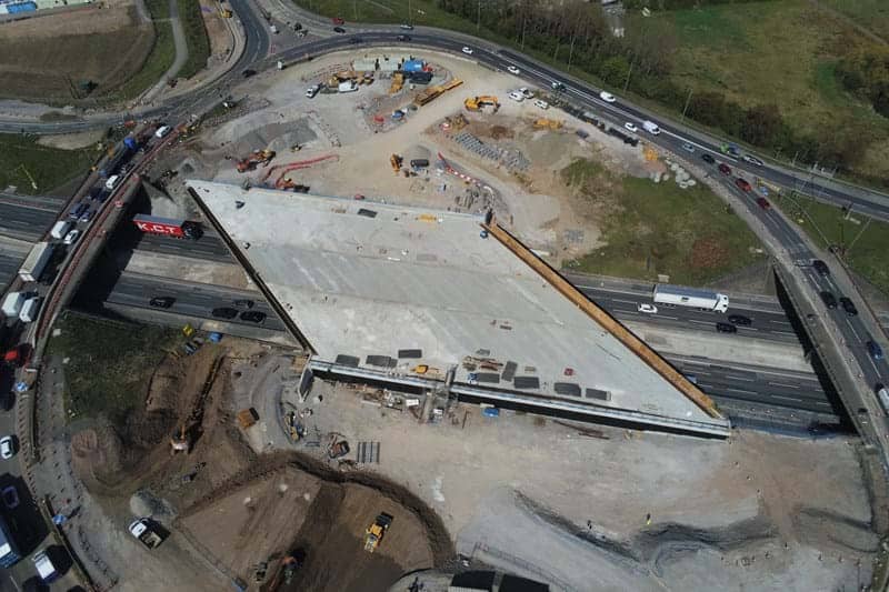 Weekend junction closure for £43m M6 bridge project (Junction 19)