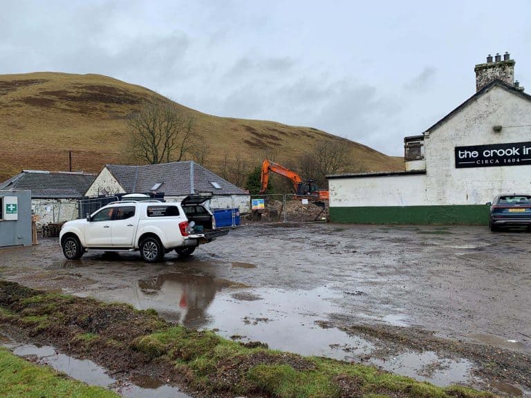 Historic A701 Pub ‘The Crook Inn’ Regeneration Starts