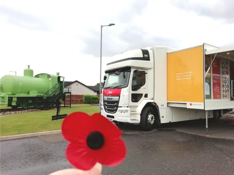 Poppy Scotland’s Bud Visits devils Porridge Museum