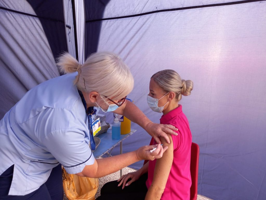 Pop-up clinic success as region presses for fullest COVID vaccination