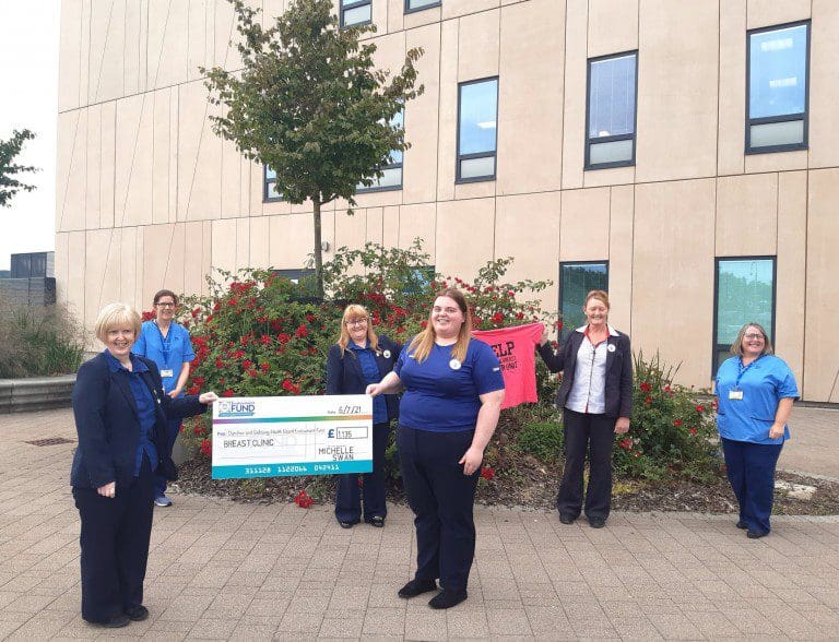 MICHELLE RAISES £1100 FOR D&G CANCER TEAMS