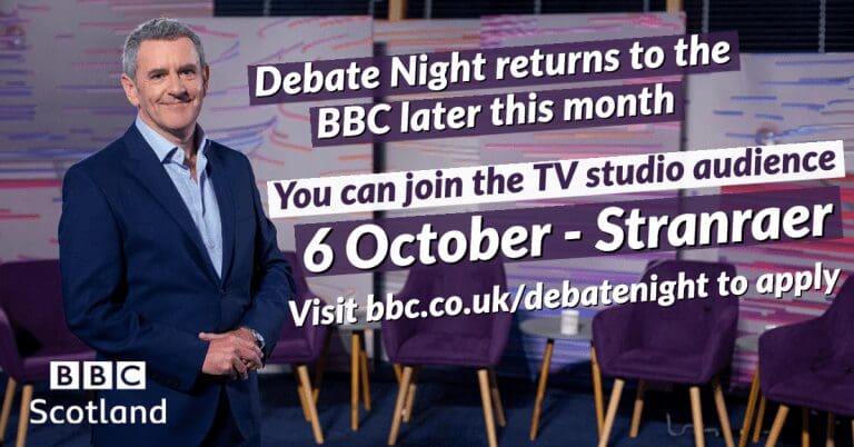 BBC Scotland’s Debate Night Comes to Stranraer in October