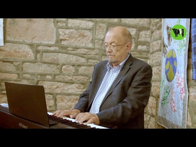 Retired Teacher David McCullough Entertains The Lunch Time Guests At The Usual Place in Dumfries