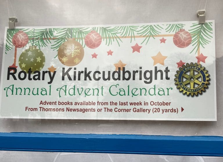 Kirkcudbright Rotary Advent Calendar Goes On Sale