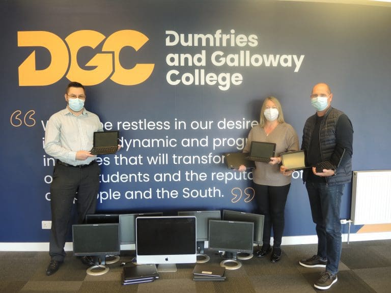 College Donates Computer Equipment to Castle Douglas IT Centre