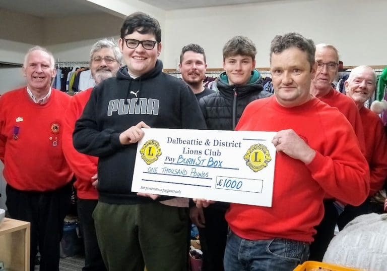 Dalbeattie & District Lions Club Support Community Sports Equipment Box Project