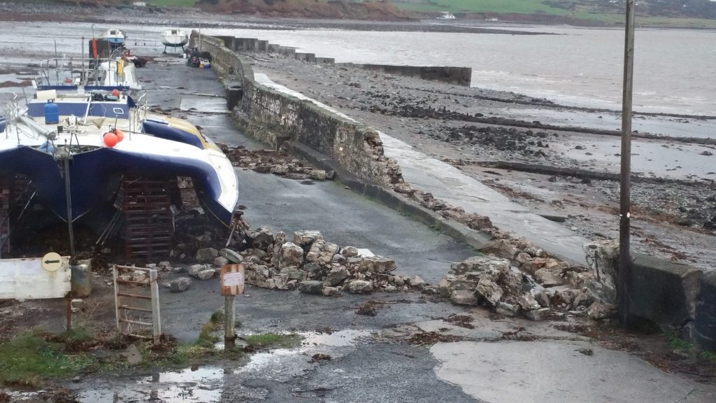 MSP Gains Government Support After Drummore Harbour Wall Disaster