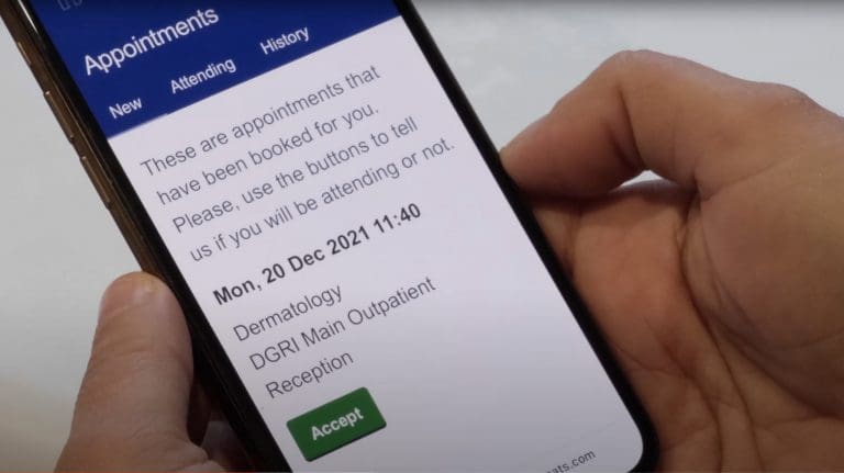 Text messaging brings advantages to outpatient appointment system