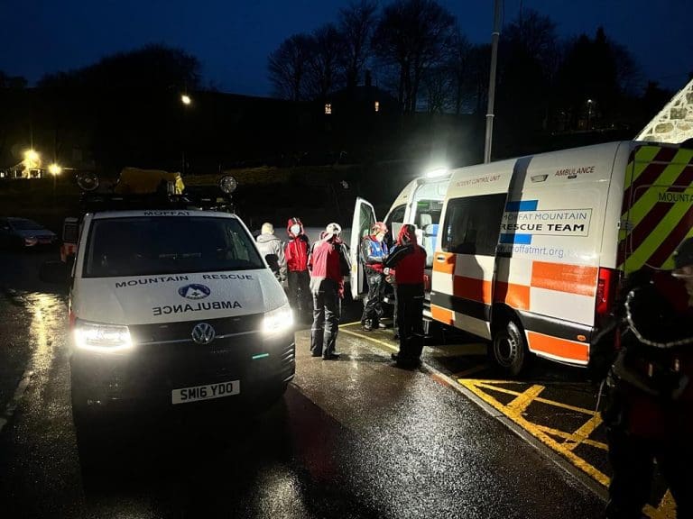 DOGS AND THERMAL CAMERAS USED IN SEARCH FOR MISSING MAN - WANLOCKHEAD