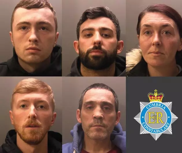 5 JAILED FOR COUNTY LINES DRUG SMUGGLING INTO CUMBRIA