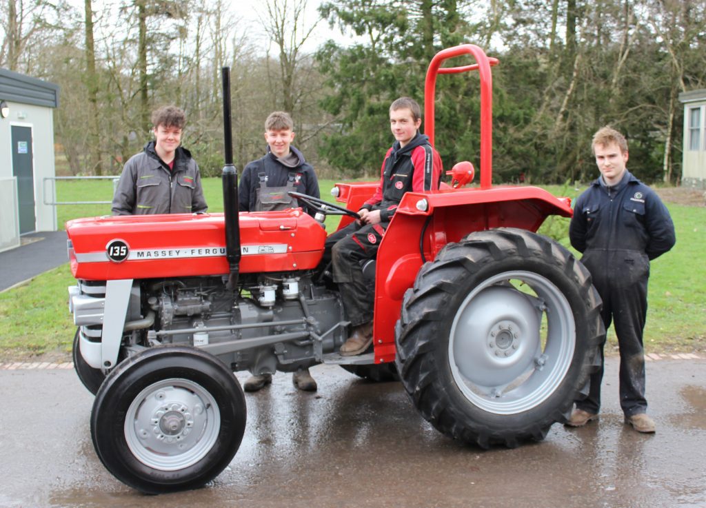 Barony engineering students refurbish Massey Ferguson 135 tractor