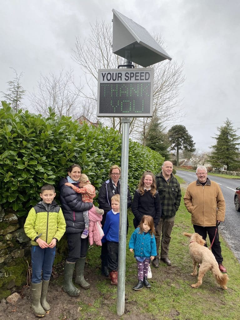 New Electronic Speed Signs for Corsock