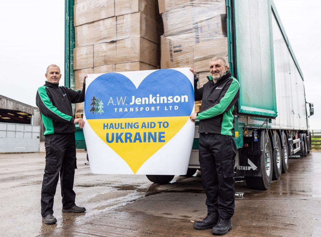 A.W. Jenkinson Transport Hauls 34 tonnes Of Aid To Ukrainian refugees in Poland