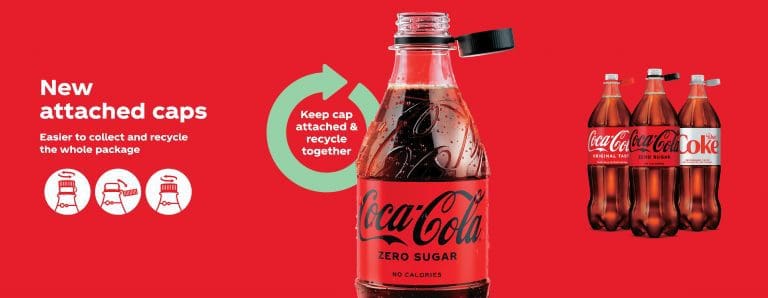 Coca‑Cola Introduces Attached Caps To Help Recycling & Prevent Litter