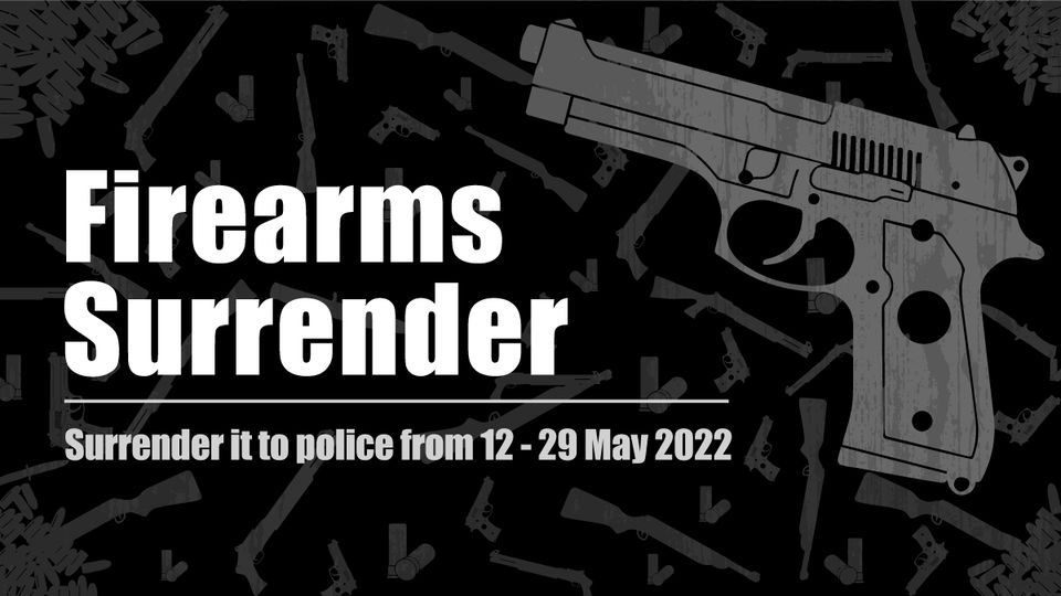 Firearms surrender campaign launches this week