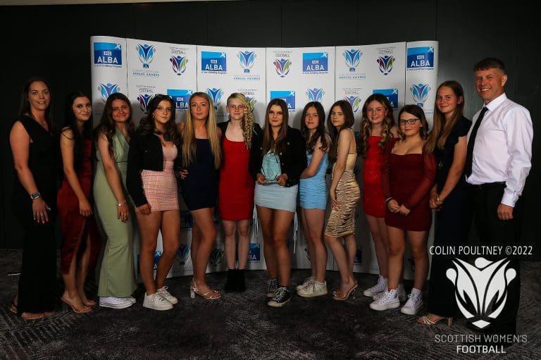 Millennium FC Girls win award at Scottish Womens Football annual event