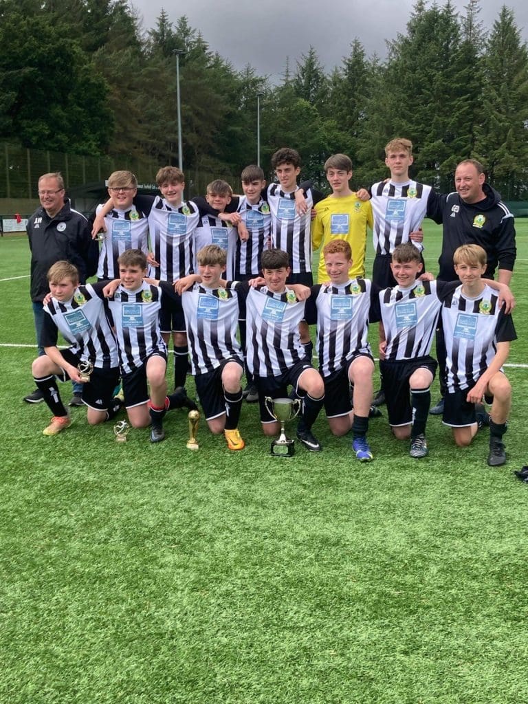 Threave Rovers Under 15's - Alex Whiteside Trophy Champions 2021/22