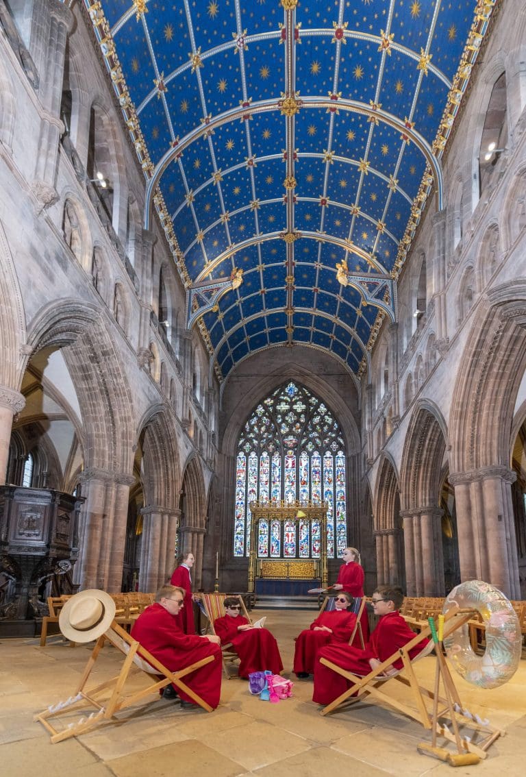 Cathedral celebrates 900th anniversary with star-gazing art installation