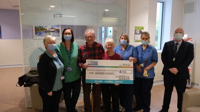 End of treatment bell recognises donations to cancer ward