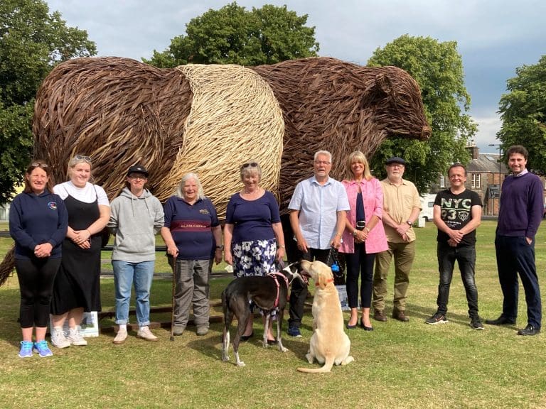 KELTON THE BELTIE RETURNS TO CASTLE DOUGLAS