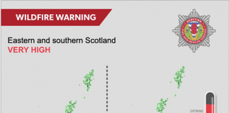 Risk of wildfires in Eastern and Southern Scotland raised to ‘Very High’