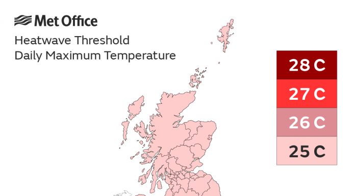 Scotland's Temperature Set To Increase Over Next Few Days