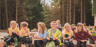 Carsphairn Community Woodland hosts a day for local schoolchildren!