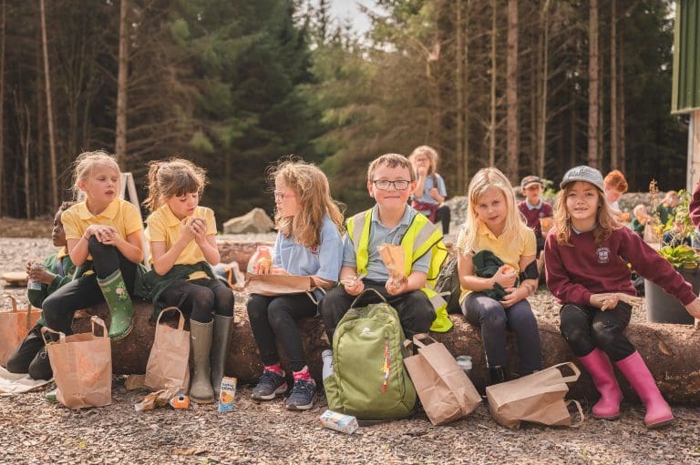 Carsphairn Community Woodland hosts a day for local schoolchildren!