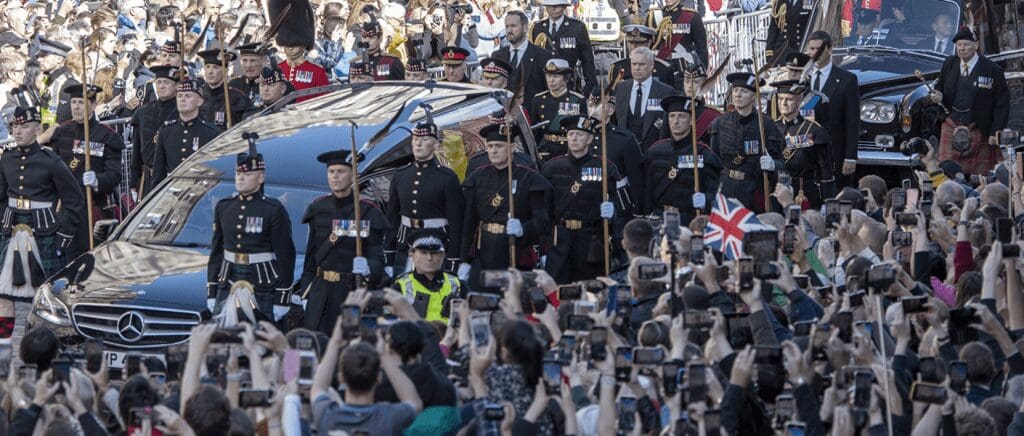 Her Majesty The Queen departs Scotland.